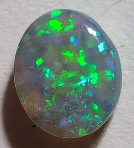 1.15ct Crystal Opal Blue Green Oval Lightning Ridge AU! - Picture 1 of 11