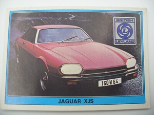1977 album PANINI SUPER CAR Car Immage Vignette Sticker n°68 JAGUAR XJS