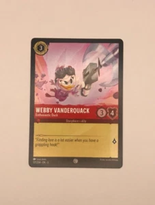 Disney Lorcana Into The Inklands Webby Vanderquak Enthusiastic Duck #127 nonfoil - Picture 1 of 2