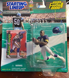 1999 Starting Lineup Randy Moss Rookie Figure & 1998 Bowman’s Best Performers RC - Picture 1 of 4