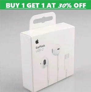 FOR Apple iPhone 16 15 Pro Max Plus USB C Headphones Earphones Wired Earpod - Picture 1 of 4