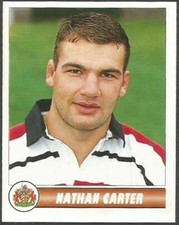 PANINI PREMIER DIVISION RUGBY 98-PDR- #045-GLOUCESTER RFC-NATHAN CARTER