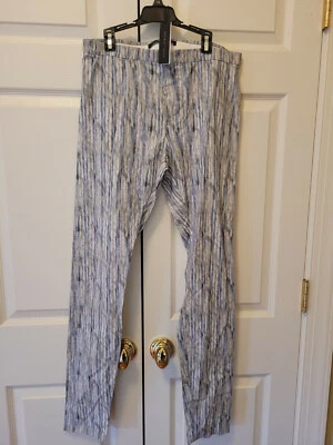 Nuevo Mujer THEYSKENS’ THEORY Pitella Ipleut Elastizado Blanco Multi Pantalones Talla 10 EE. UU. Foto 1 de 4