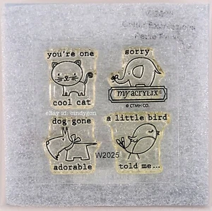 Close to My Heart CTMH Petite Perks Critter Expressions W2025 Stamp Set #13b - Picture 1 of 1