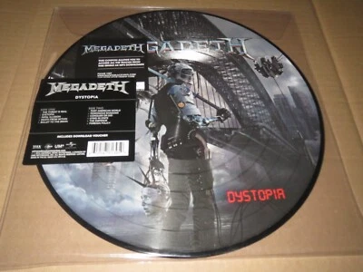 MEGADETH -DYSTOPIA -RARE LIMITED EDITION LP VINYL PICTURE DISC METALLICA NEW - Image 1 of 3