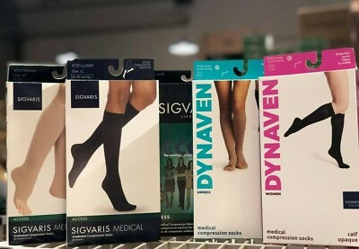 Sigvaris Access 20-30 mmHg Medical Graduated Compression Socks -972C Open/Closed - Image 1 of 4