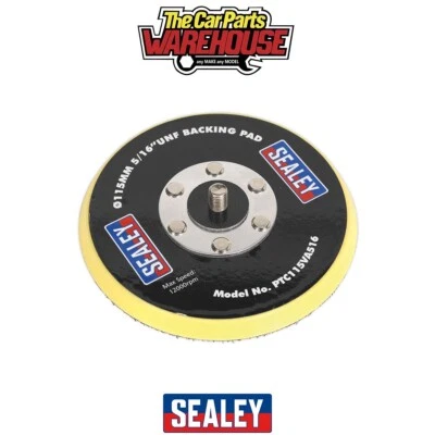 Sealey PTC115VA516 115mm Backing Pad Hook-and-Loop 5/16"UNF - Image 1 of 4
