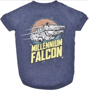 Star Wars T-Shirt Blu Millennium Falcon per Cani Abbigliamento per Animali Domestici - XL - Foto 1 di 1