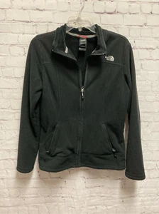 Chaqueta para mujer The North Face cremallera frontal completa negra bordado logotipo manga larga M - Imagen 1 de 12