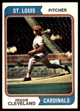 1974 Topps Reggie Cleveland . St. Louis Cardinals #175