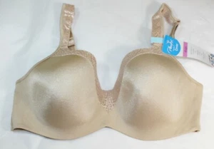 NWT PLAYTEX love my curves BRA TRU support SMOOTH CUPS NUDE BEIGE US4823 - Picture 1 of 3
