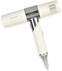 KINUJO Asciugacapelli KH201 Silk Touch Ioni Negativi Asciugatura Rapida AC100V Bianco NUOVO - Foto 1 di 8