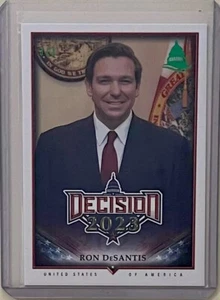 GOV. RON DESANTIS #/D 3/3 2023 DECISION ELECTION DAY GREEN CARD GOVERNOR FLORIDA - Picture 1 of 2