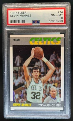 1987-88 Fleer Kevin McHale #74 Celtics PSA 8 - Image 1 of 2