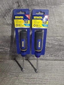 Lot Of 2 Irwin Nut Driver 9mm X  3" 3 Zone Comfort Grip Handle  New - Picture 1 of 10