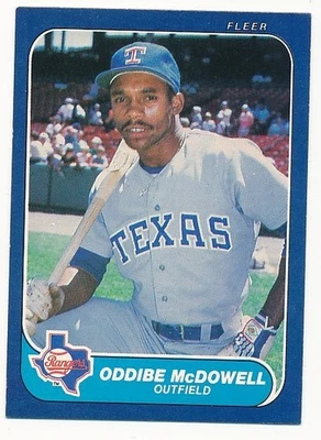БЕЙСБОЛЬНЫЙ МЯЧ ODDIBE MCDOWELL 1986 FLEER NO566 TEXASRANGERS - Изображение 1 из 2