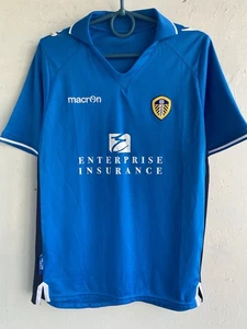 VINTAGE LEEDS UNITED 2012 2013 AWAY FOOTBALL JERSEY MACRON SHIRT M SOCCER MEN - Picture 1 of 20