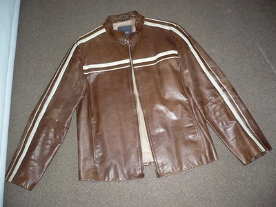 MEXX Brown Leather Jacket  Size Medium - Image 1 of 4