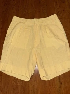 Islander Leinen Herren Shorts gelb Hawaii Bahamas Beachy Gr. 36 Bermuda - Bild 1 von 4