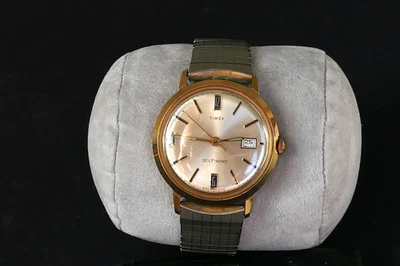Reloj pulsera Timex 1969 autoenrollable 4147 3269 viscount funciona brevemente piezas reparación Foto 1 de 4