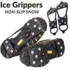 ICE GRIPPERS NON-SLIP SNOW 8 STEEL STUDS CRAMPON SPIKES BOOT SHOE GRIP 1PAIR UK