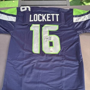 Tyler Lockett Autographed Signed XL Custom Seahawks Jersey-JSA Witnessed - Picture 1 of 6