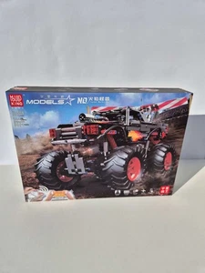 Mould King 18008 Monster Truck A Fiamma Radiocomandato 889+Pezzi - Imagen 1 de 7