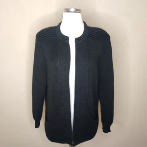 Simply Natural Alpaka Strickjacke große Damen Taschen vorne offen Peru dehnbar - Bild 1 von 7