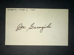 Cardenales años 40: Joe Garagiola, FIRMADO 3x5, fallecido 2016 - Imagen 1 de 1