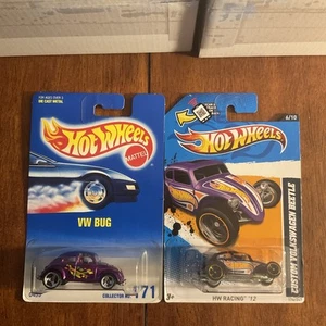 Hot Wheels Blue Card #171 Volkswagen VW Bug Beetle, HW 2012 Custom VW Beetle - Picture 1 of 21