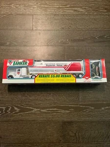 Vintage New Bright Canadian Tire Super Tanker Wired RC Semi Truck Orig Box NIB - Bild 1 von 9