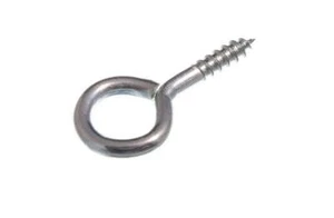 *SCREW EYES SIZES 20MM - 75MM WEATHERPROOF BZP - QTY 100 - Picture 1 of 1