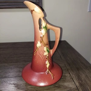 Vintage Roseville Art  Decorative Pitcher Pink &Rose, jn 14, ITK-10 - Foto 1 di 8