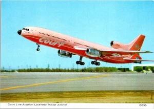 Postcard Court Line Aviation Lockheed TriStar Airliner L1011 6x4 - Picture 1 of 2