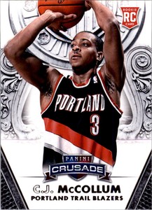 2013-14 Panini Crusade #136 C.J. McCollum RC Rookie Blazers