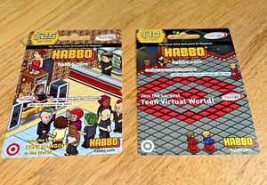 2 - Rare 2007 HABBO Gift Cards - Unused (No Cash Value) COLLECTIBLE ONLY - Picture 1 of 13