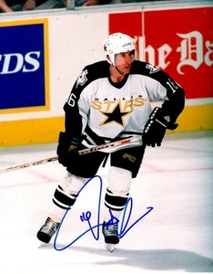 Signed 8x10 PAT VERBEEK Dallas Stars Photo - COA - Bild 1 von 1