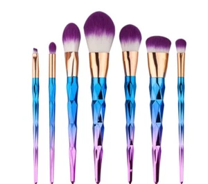 Professional 7 foundation makeup brushes set powder brush with soft fibre hair - Bild 1 von 7