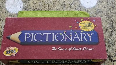 Pictionary Board Game 15th Anniversary Edition 1985-2000 with Challenge Die - Image 1 of 3