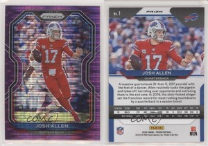 2020 Panini Prizm Purple Pulsar Prizm Josh Allen #1