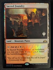 MTG 1x Foil SACRED FOUNDRY (Promo Pack) Guilds of Ravnica (LP)