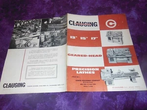 1950s Clausing Colchester Lathe Catalog - Picture 1 of 5