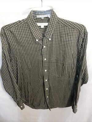 Geoffrey Beene Dress Shirt Mens Size Medium Gray Striped Business Formal City - Image 1 of 4