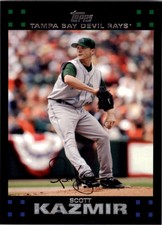 2007 Topps Tampa Bays Devil Rays Baseball Card #101 Scott Kazmir