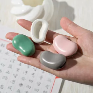 Fava Bohnenförmiger Keramik Stift Halter Kalligraphie Farbe Schreibpinsel Auflage Halter. - Bild 1 von 20
