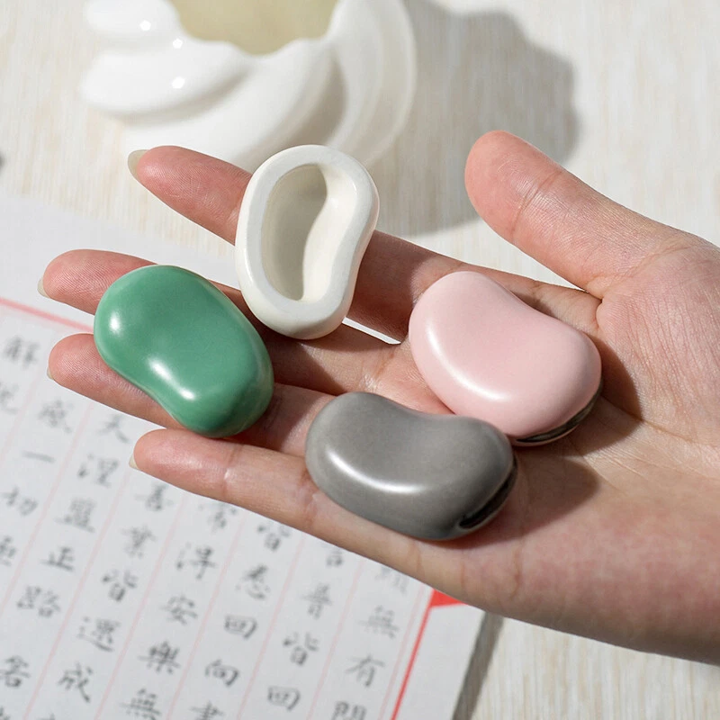 Держатель для керамической ручки в форме фавы для каллиграфии краски письма кисти для отдыха. - Изображение 1 из 4