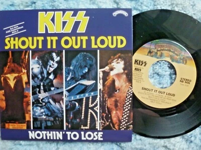 KISS 45 RPM 7" VINYL - Shout It Out Loud UNPLAYED W/COLLECTOR'S SLEEVE 2 - Image 1 of 2