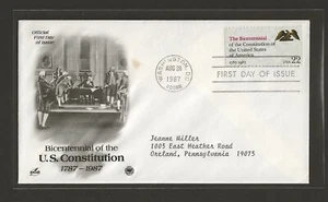 1987 US 22c Bicentennial Of The U.S. Constitution FDC Scott #2359a - Picture 1 of 2