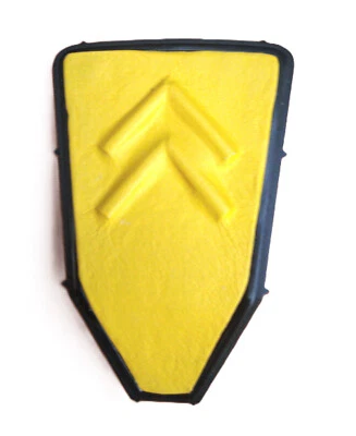 CITROEN 2CV original Lenkradnabenabdechung mit gelben Leder bezogen ,Handarbeit - Bild 1 von 2