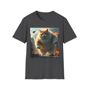 Epic Giant Cat T-Shirt - City Destroyer, Fierce and Adorable! Must-Have! - Picture 1 of 13
